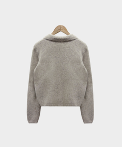 포그니 세트를 집업버전으로프렌즈 카라 투웨이 니트 집업 나시 가디건 투피스