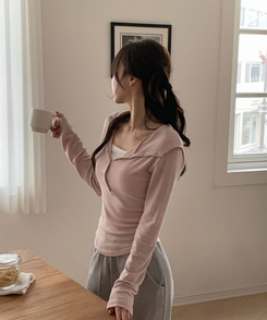 【カップ付き】レースレイヤードスリーブレス IVORY