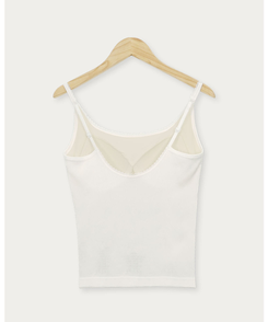 【カップ付き】レースレイヤードスリーブレス