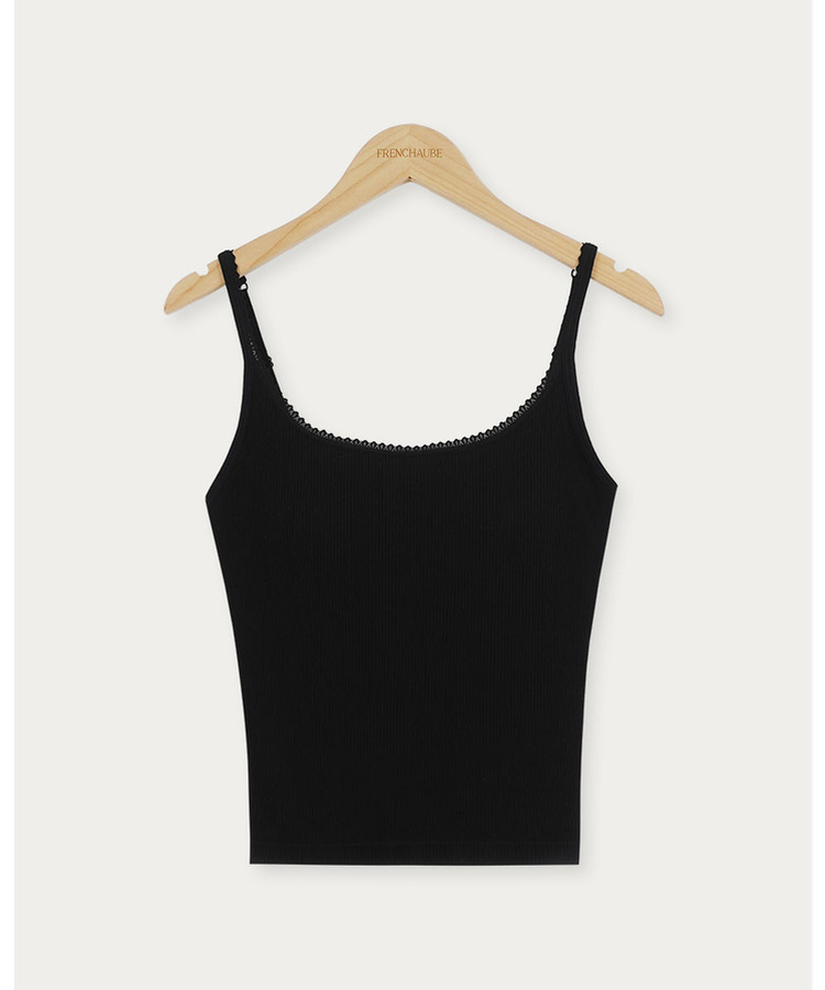 【カップ付き】レースレイヤードスリーブレス