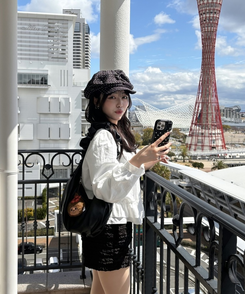 レースフリルブラウス WHITE