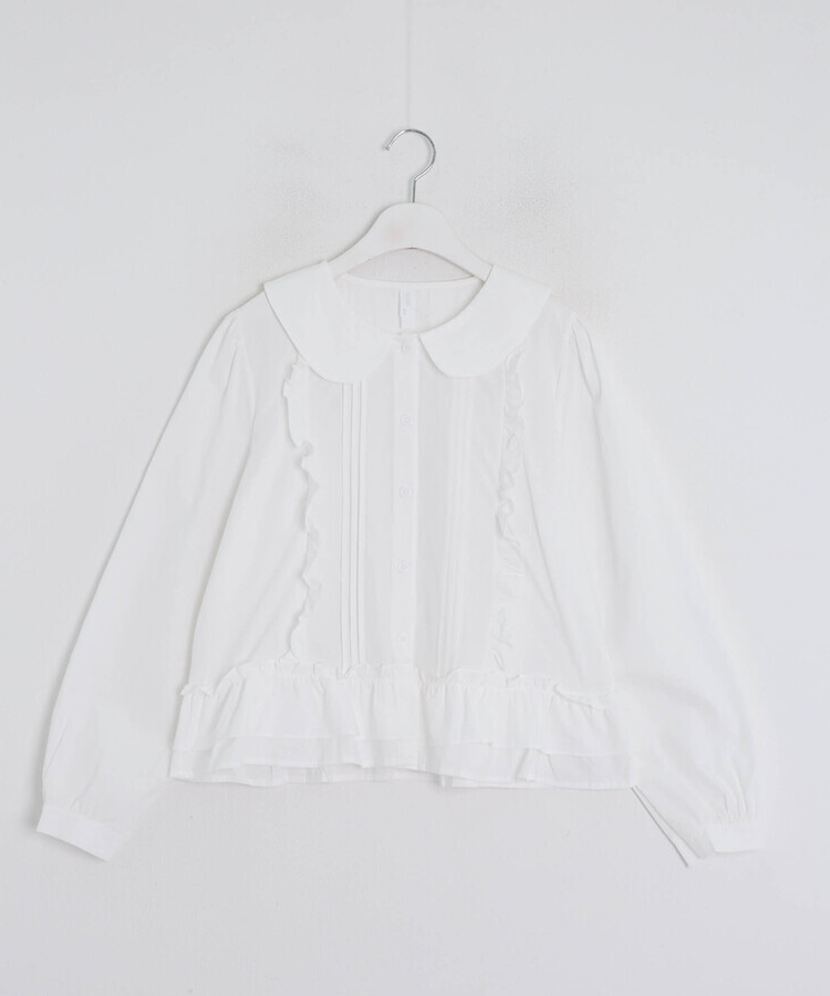 レースフリルブラウス