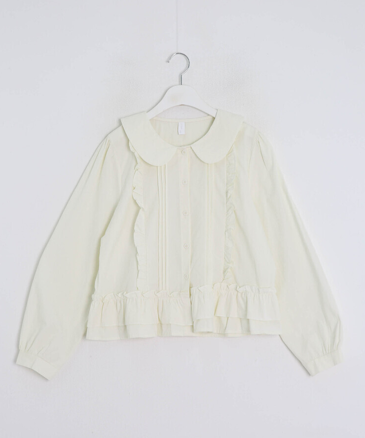 レースフリルブラウス