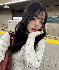 ドット柄ラウンドネックTシャツ IVORY