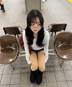 ドット柄ラウンドネックTシャツ IVORY