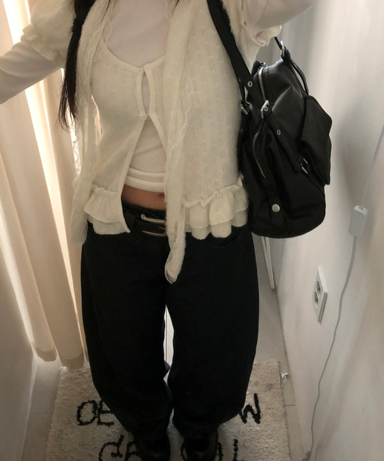 フェイクレザーショルダートートバッグ(5color) BLACK