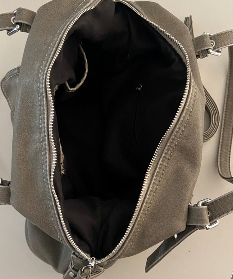 フェイクレザーショルダートートバッグ(5color)