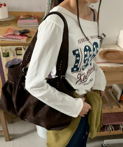 1997スターワンオフレタリング長袖Tシャツ(5color) WHITE