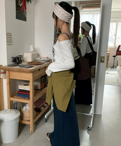 1997スターワンオフレタリング長袖Tシャツ(5color) WHITE