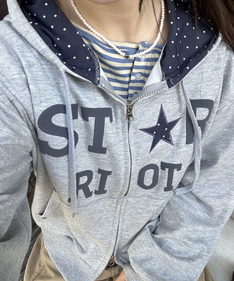 오프숄더 스트라이프 탑 소라