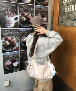 サイドポケットクロスバッグ IVORY