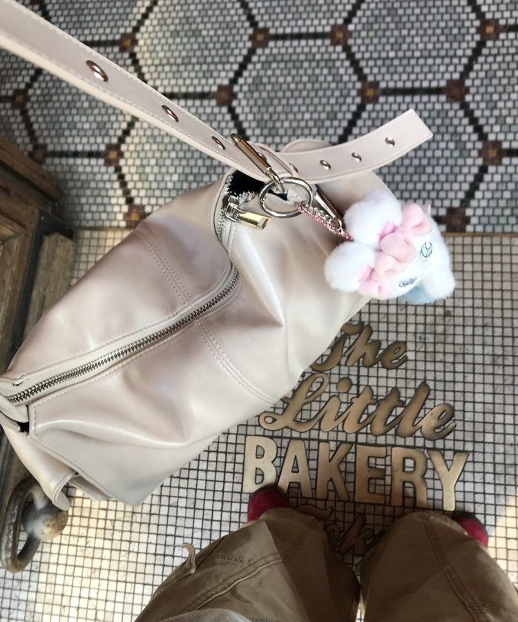 サイドポケットクロスバッグ IVORY