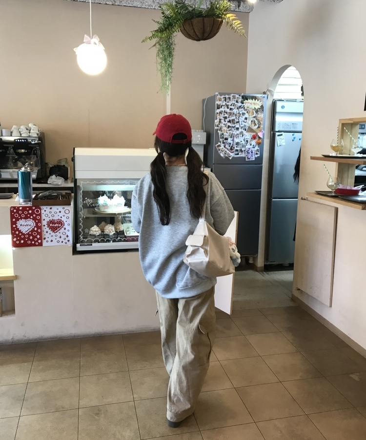 サイドポケットクロスバッグ IVORY