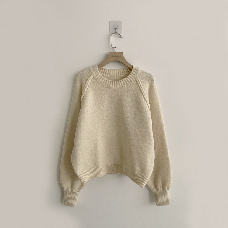 퀄리티 핏 보장하는 모모 라운드 아방핏 겨울 긴팔 니트 루즈핏 긴팔티 데일리 상의 6color