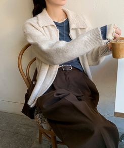 ラフレイヤードTシャツ ASH BLUE