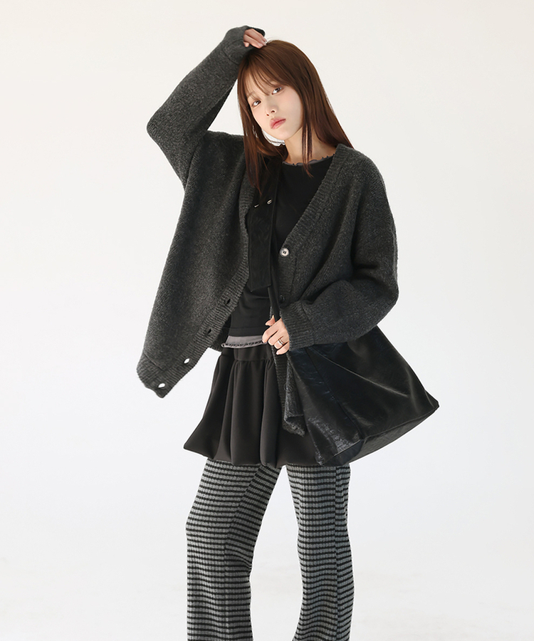 ラフレイヤードTシャツ BLACK