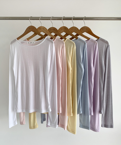 ウェーブ長袖Tシャツ(6color)