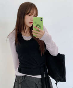 ウェーブ長袖Tシャツ(6color) LAVENDER