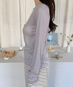 ウェーブ長袖Tシャツ(6color) GREY