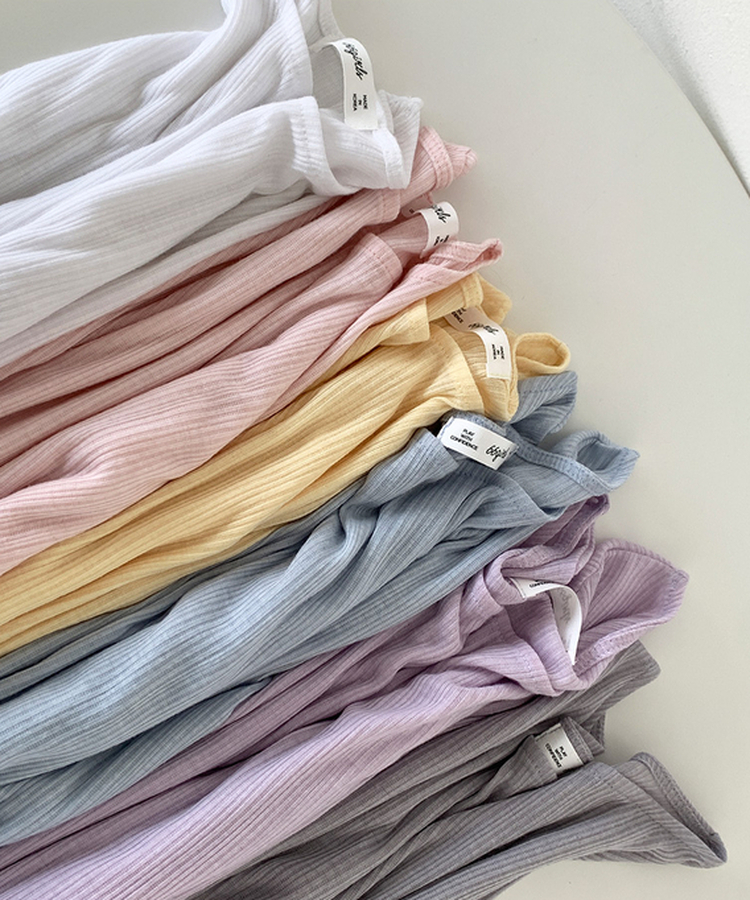 ウェーブ長袖Tシャツ(6color)