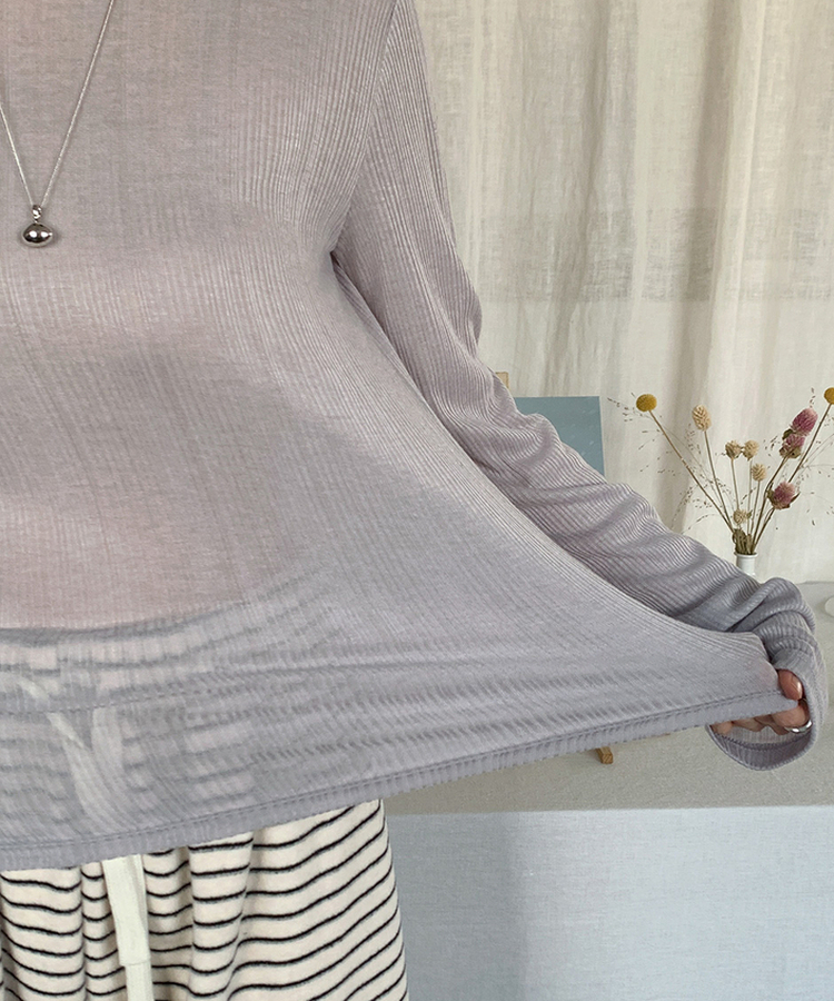 ウェーブ長袖Tシャツ(6color) GREY