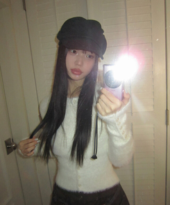 ウールプリーツキャップ GRAY