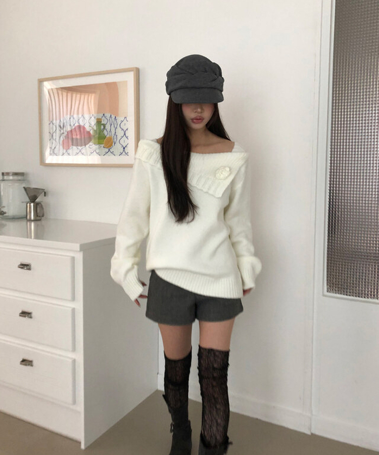 ウールプリーツキャップ GRAY