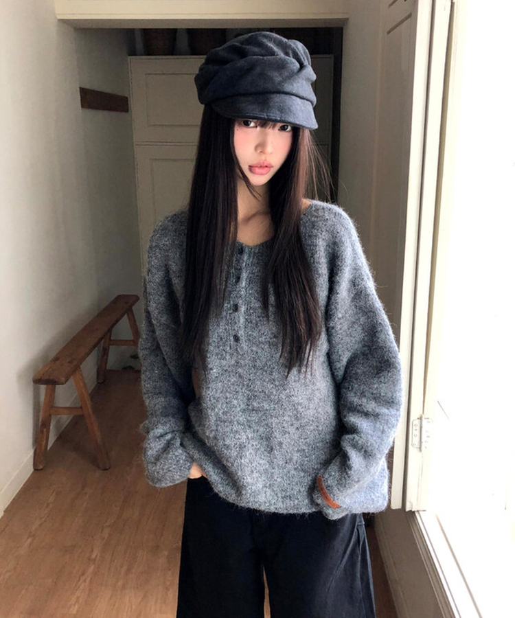 ウールプリーツキャップ CHARCOAL