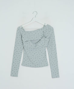 잔꽃 레이어드 긴팔티셔츠