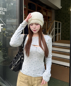 カーゴワイドパンツ BEIGE