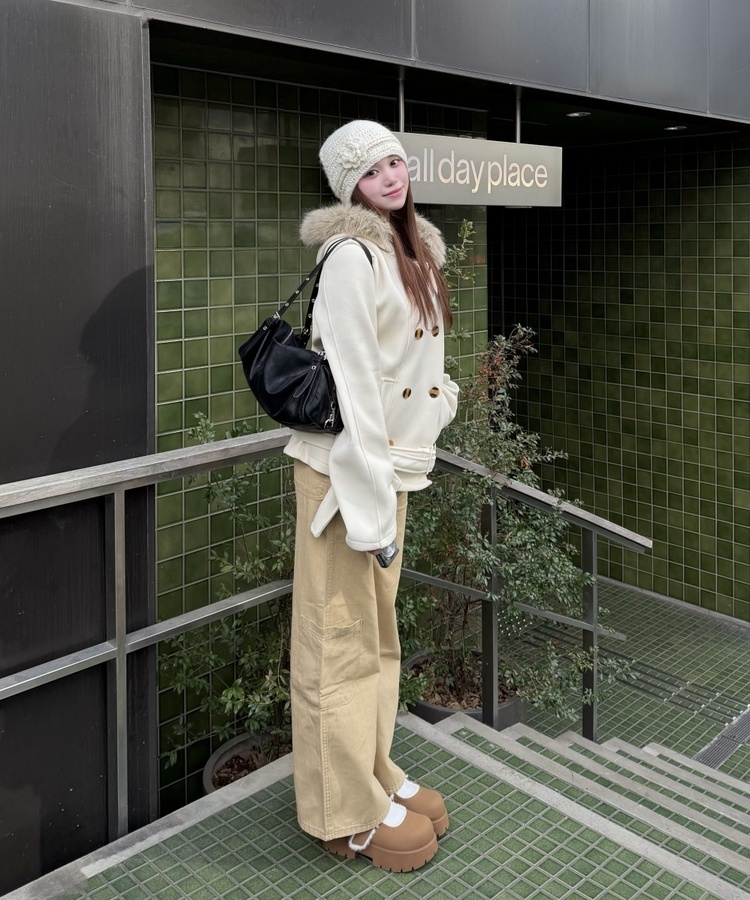 カーゴワイドパンツ BEIGE