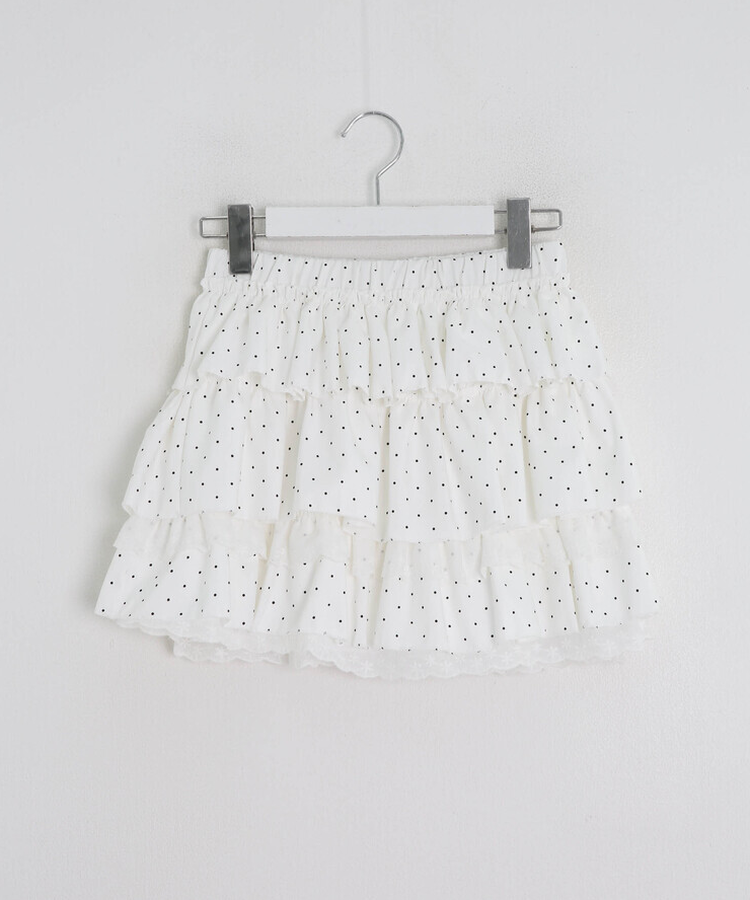 ドットフリルミニスカート