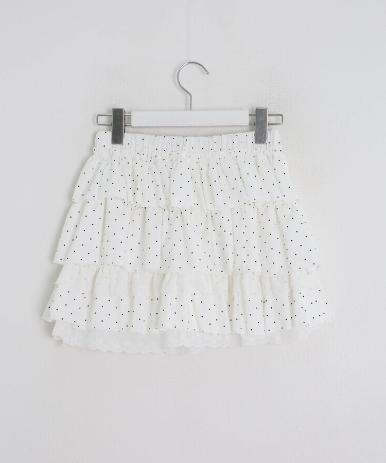 ドットフリルミニスカート