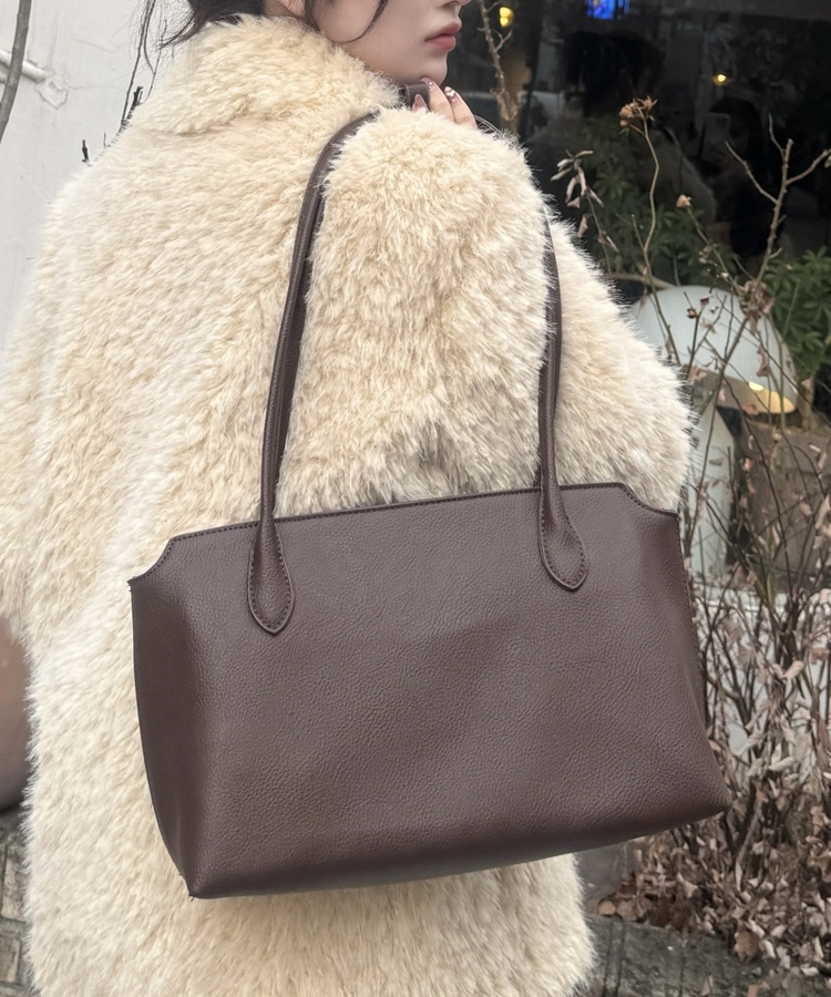 심플 베이직 캐주얼 숄더백 커피