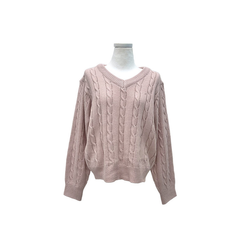 ケーブルふんわりVネックニット(5color)