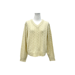 ケーブルふんわりVネックニット(5color)