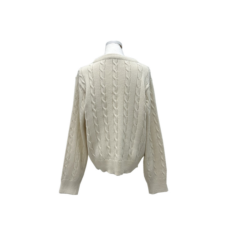 ケーブルふんわりVネックニット(5color)