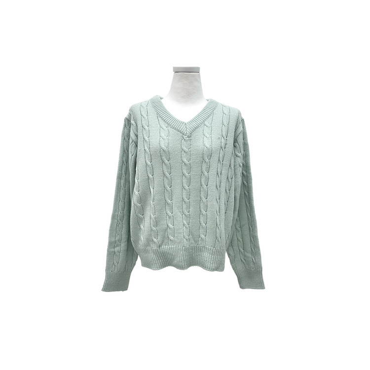 ケーブルふんわりVネックニット(5color)
