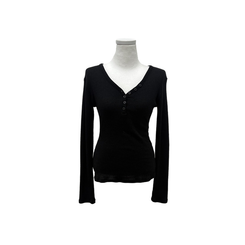 ボタンリブグラム長袖Tシャツ(5color)