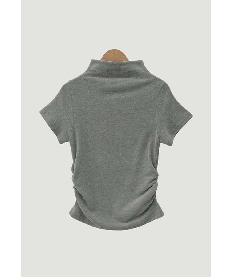 シャーリングハーフタートルネックTシャツ