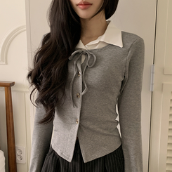 シャツカーディガンTシャツ GREY