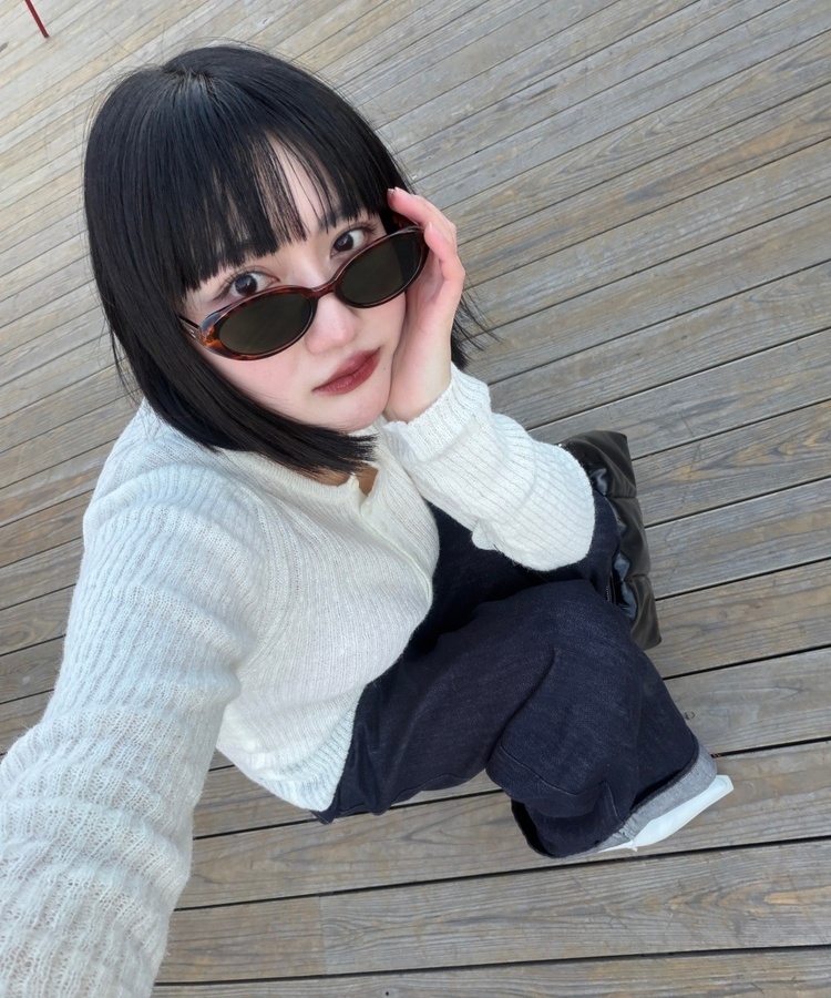 콜드 롤업 생지 와이드 팬츠 진청생지