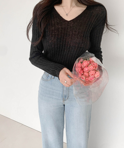 イトブルーストレートパンツ LIGHT BLUE