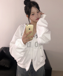 スターフードドパーカージップアップ IVORY