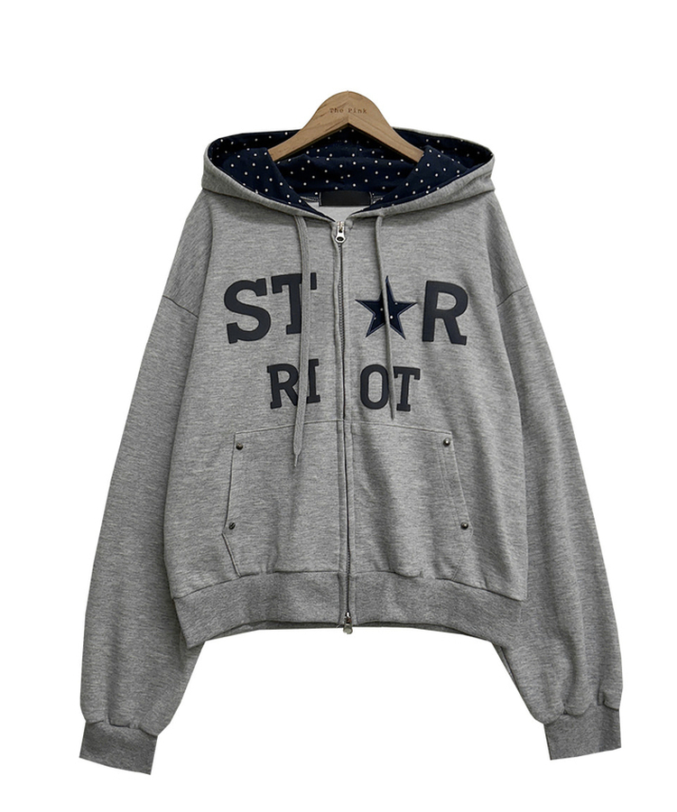 スターフードドパーカージップアップ