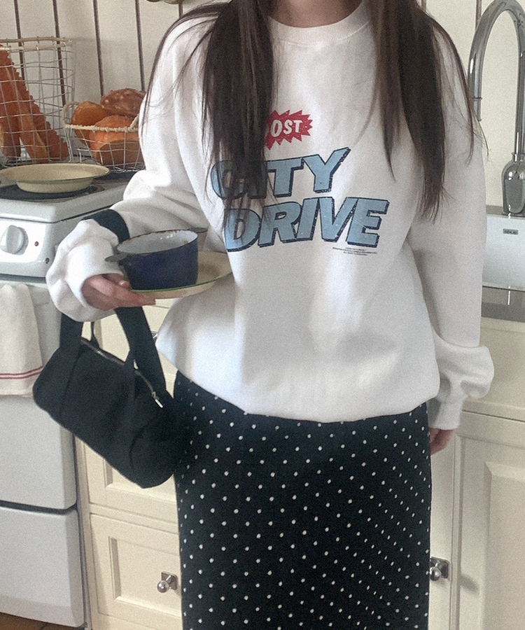 ウールドットフリルロングスカート BLACK