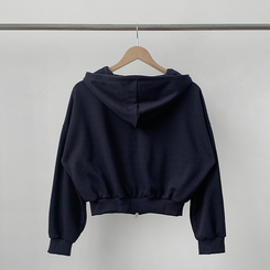 グリッターフードジップアップパーカー