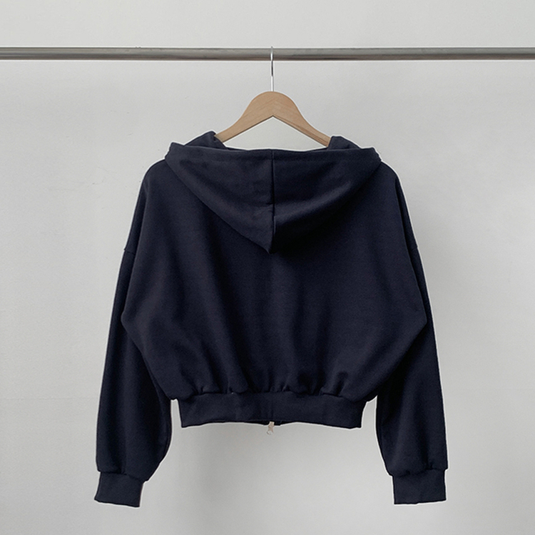 グリッターフードジップアップパーカー