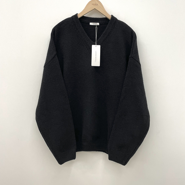 램스울 무지 브이넥 램스울 나그랑 오버핏 울니트 여름쿨톤 소라색니트 딸기우유 빅사이즈