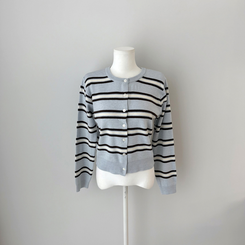 イカラーストライプカーディガン